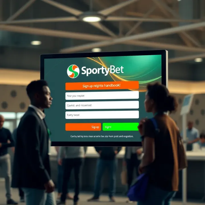 Warning Against Exploitative Content on Sports Betting Platforms in Nigeria A digital warning symbol overlaying a blurred sports betting website interface