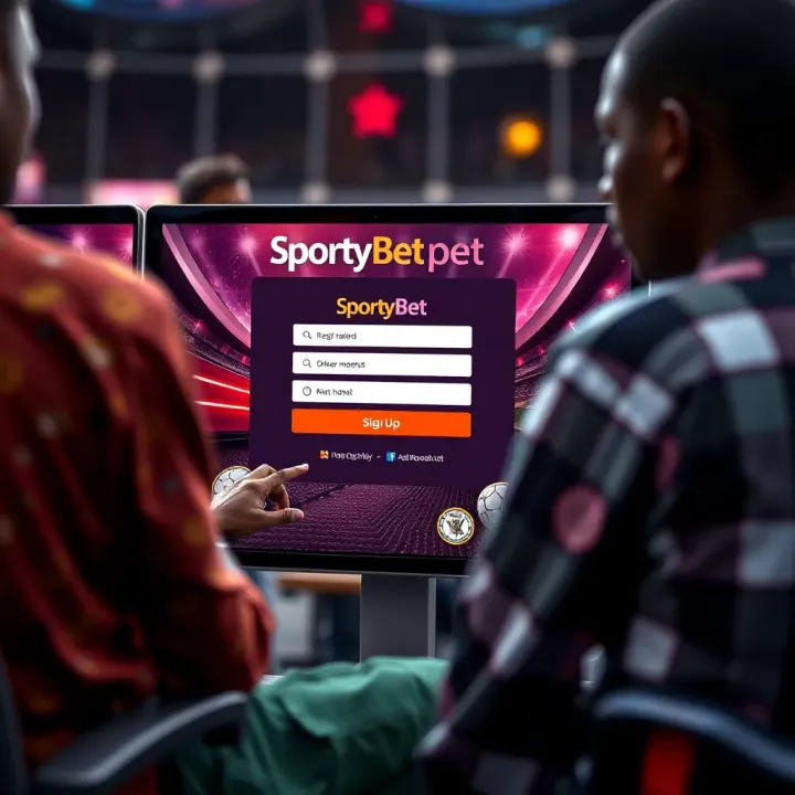 Mobile device displaying SportyBet app with secure payment methods and user-friendly features