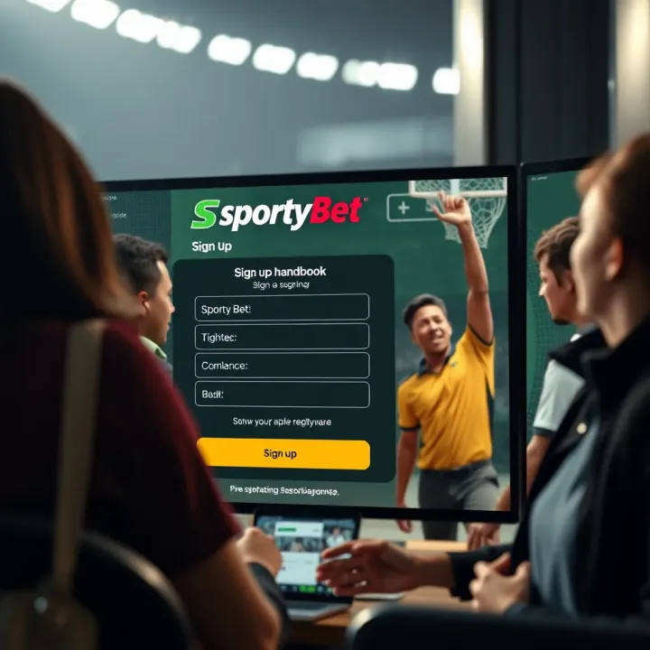 Overview of SportyBet Nigeria app interface with betting options and navigation menu