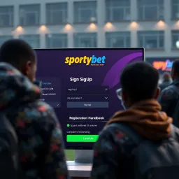 Screenshot showing the SportyBet interface with a booking code displayed after placing a bet