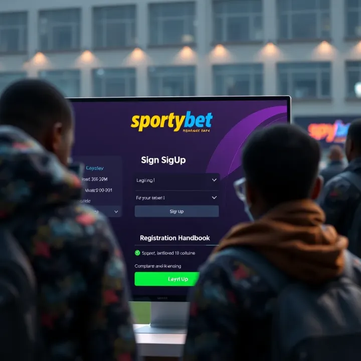 Screenshot showing the SportyBet interface with a booking code displayed after placing a bet