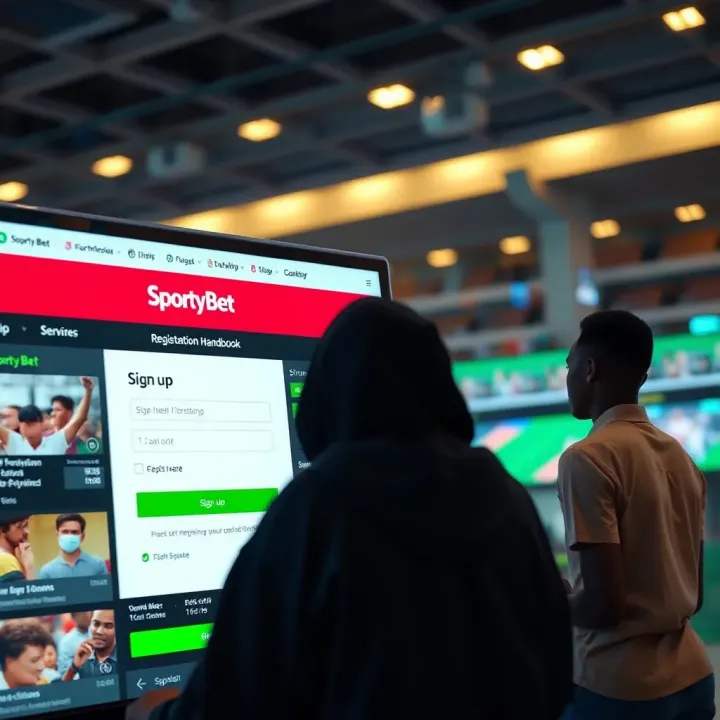 User dashboard on SportyBet showing available sports markets, betting options, and account balance