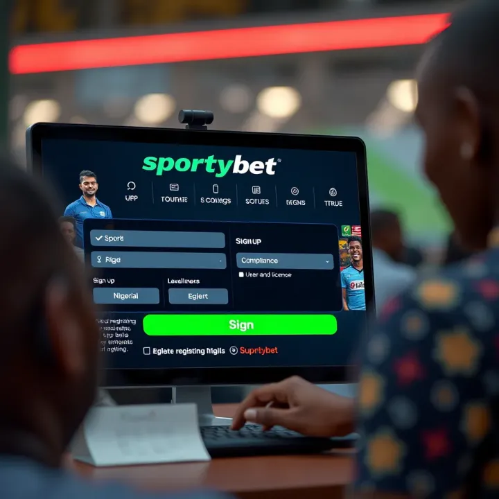 SportyBet Mobile App Features and Secure Navigation in Nigeria Displaying SportyBet mobile app features including secure login, deposit, and withdrawal options
