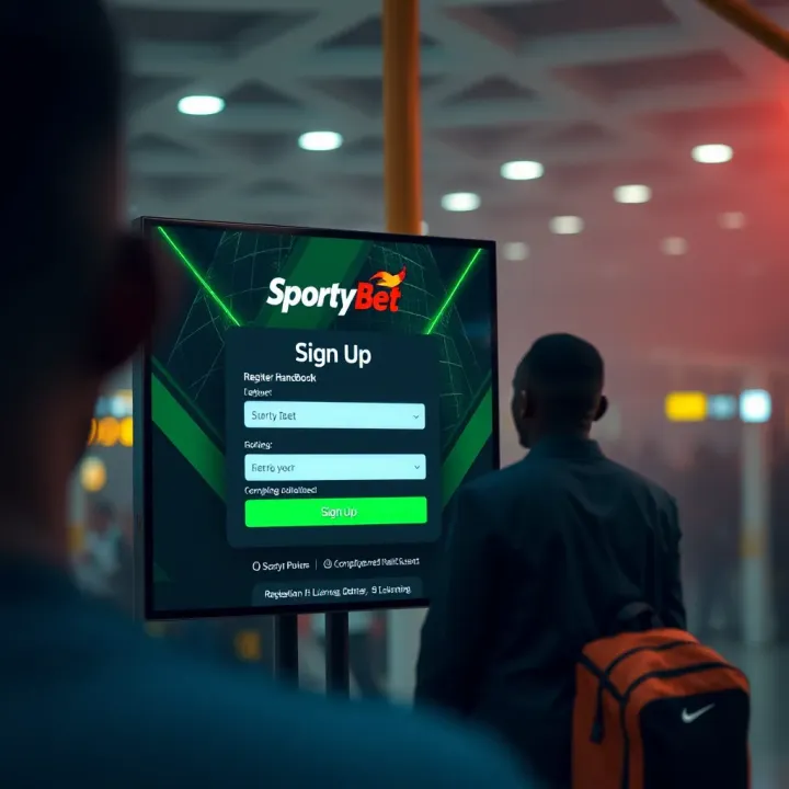 Illustration of navigation menu highlighting bonus transfer feature on SportyBet app screen in Nigeria
