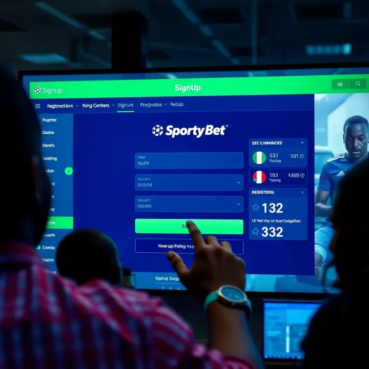 Nigeria map with a highlighted area representing regulation zones for online sports betting platforms