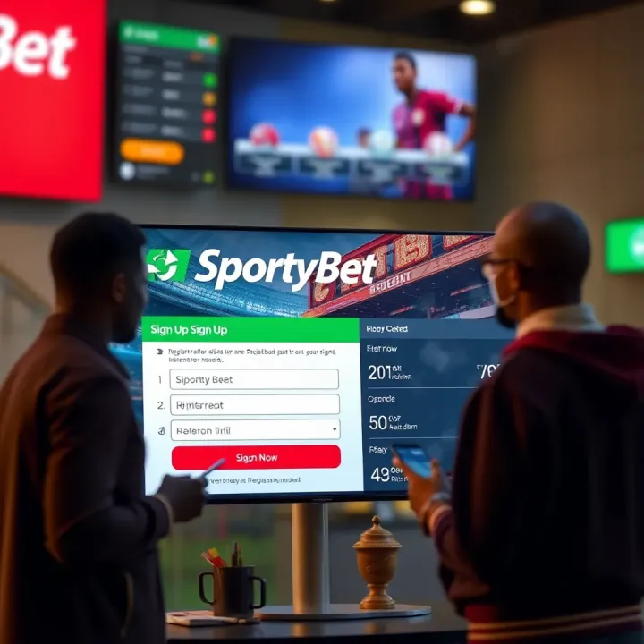 Secure Login to SportyBet Account Entering login credentials securely on SportyBet to access betting features