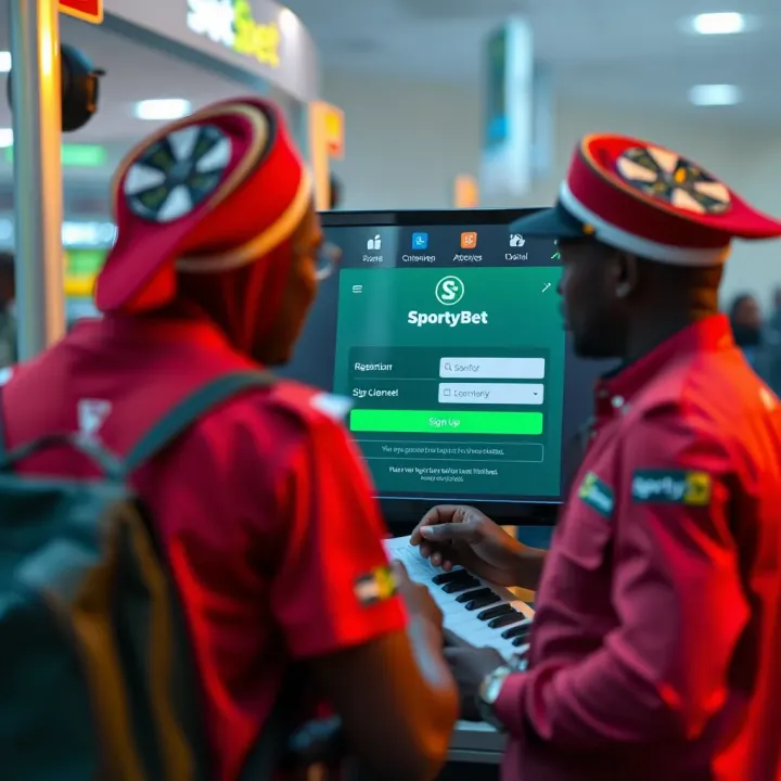 Nigerian football fans analyzing betting odds on a smartphone during a live match