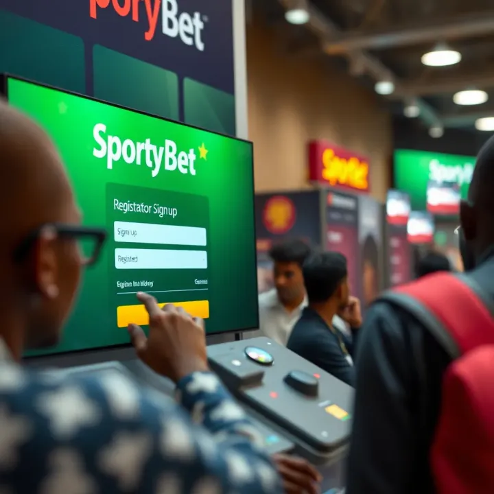 Mobile phone screen showing OPay app with SportyBet interface for seamless betting transactions