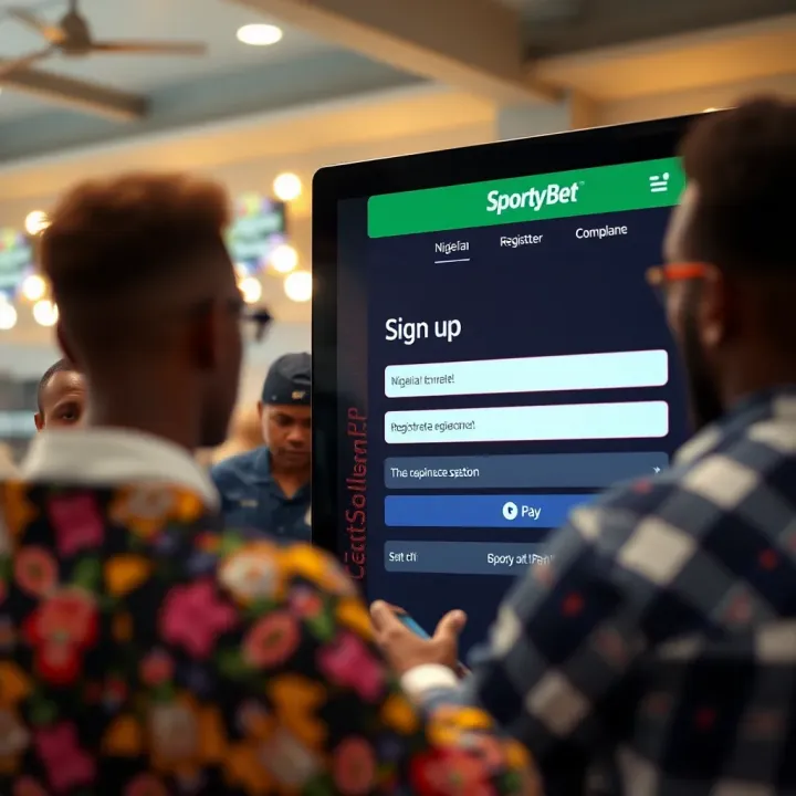 Secure login screen for SportyBet with password recovery option