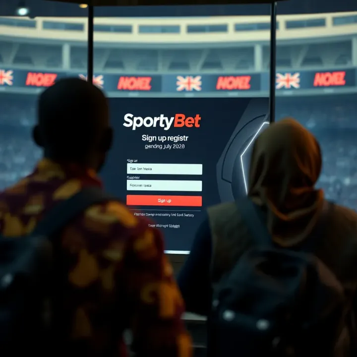A digital interface showing SportyBet platform with various AFCON betting options and live match updates
