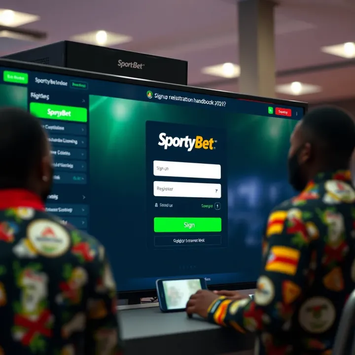 SportyBet platform displaying live football betting options for AFCON fixtures