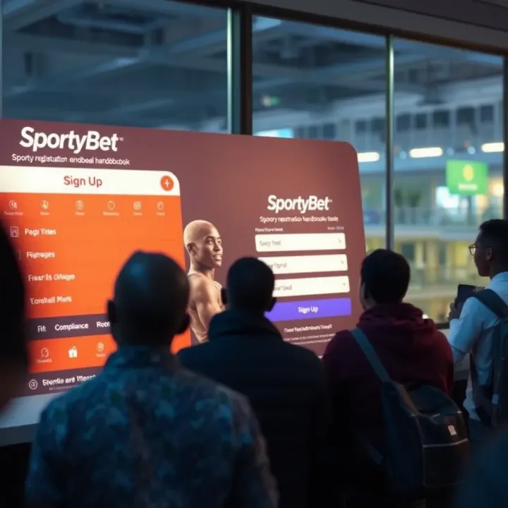 Smartphone showing SportyBet app installation screen with Nigerian currency symbols