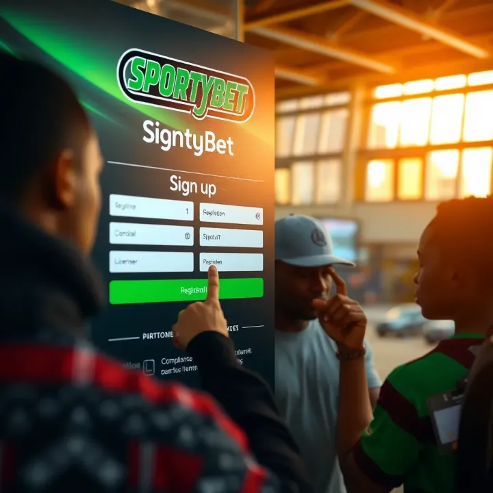 SportyBet app interface showing various betting options on a mobile device in Kenya