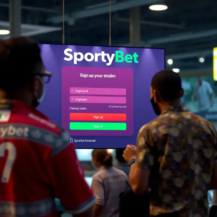 SportyBet Bank Transfer Options in Nigeria Mobile phone displaying SportyBet app with Nigerian bank transfer options