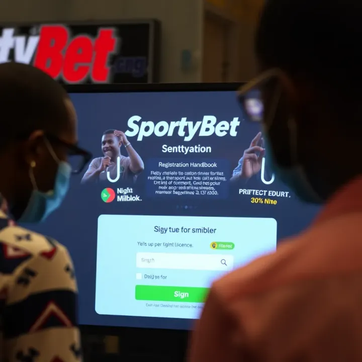 Football betting interface displaying daily match predictions and statistics on SportyBet platform