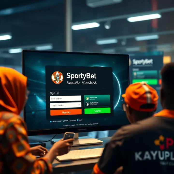 Login screen of SportyBet platform with username and password fields