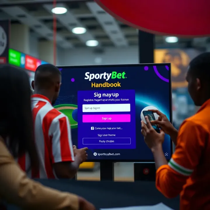 Mobile device showing SportyBet app with user profile and settings options