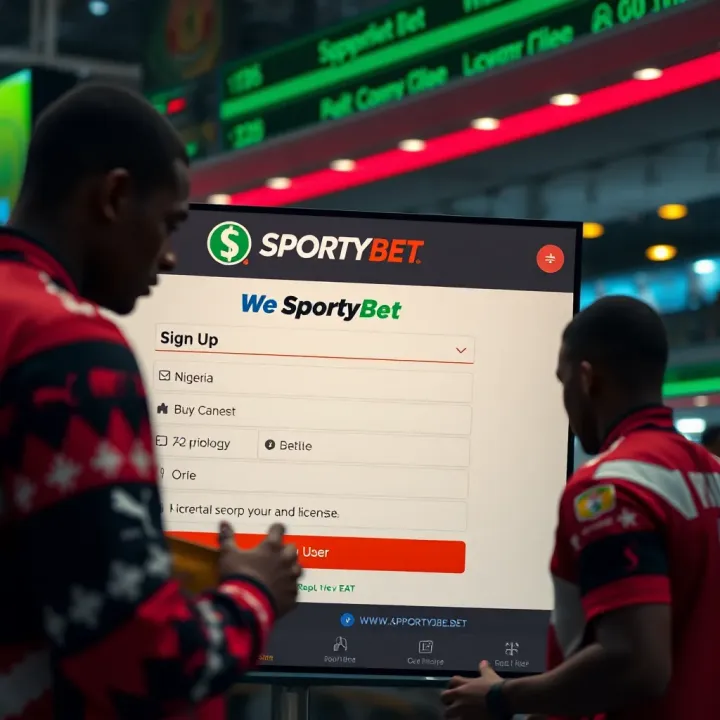 Digital screen displaying a betting platform with highlighted welcome bonus offer