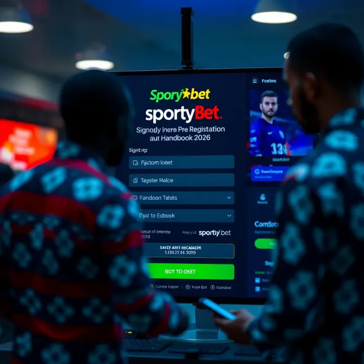 User logging into Sportybet online betting platform on a laptop