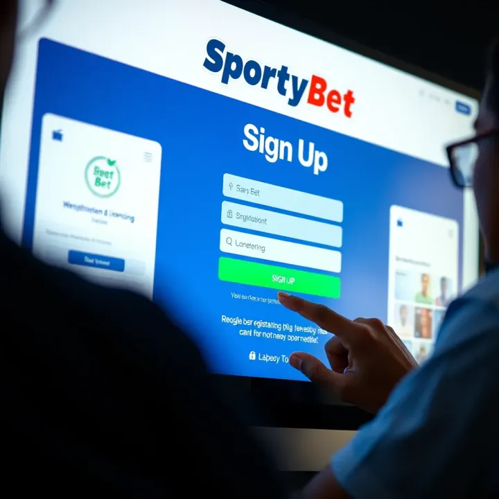 User browsing SportyBet platform on a mobile device with live sports betting options