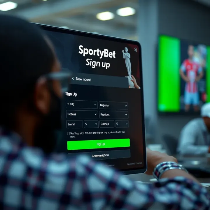 A vibrant SportyBet interface on a mobile phone displaying various betting options and live odds