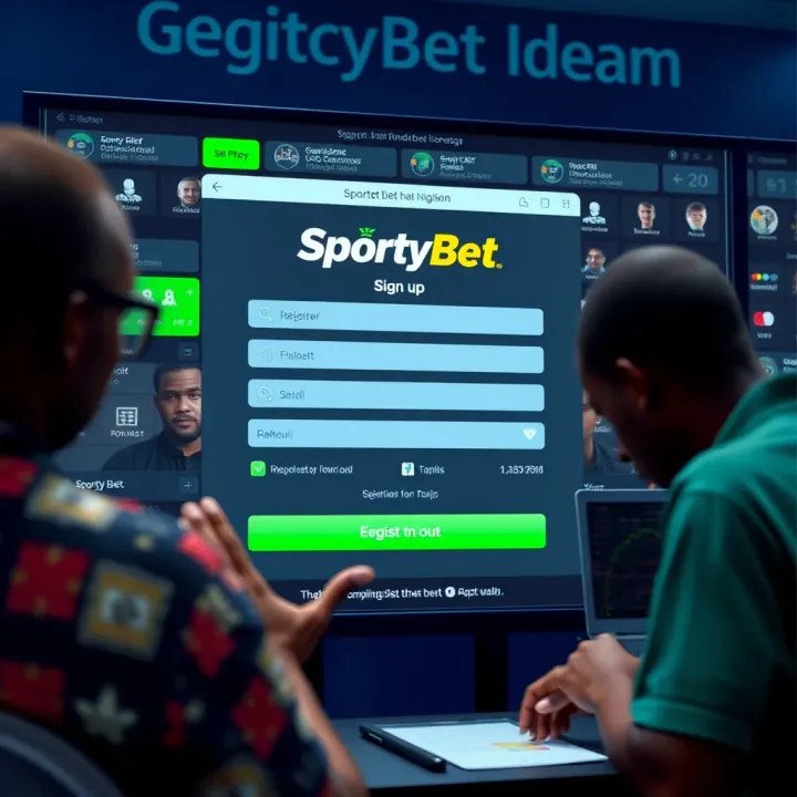 Mobile device screen showing secure payment methods available within the SportyBet app in Nigeria