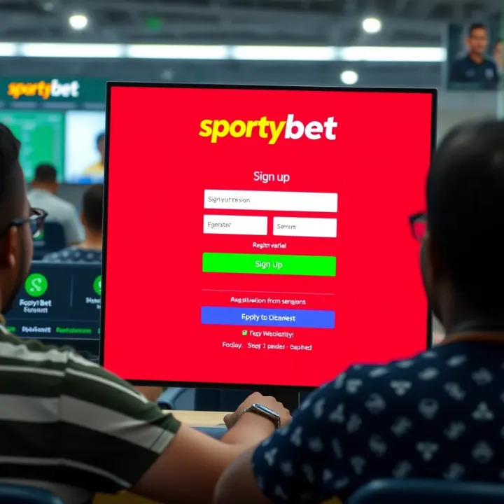 SportyBet platform displaying betting options for Nigerian Super Eagles matches