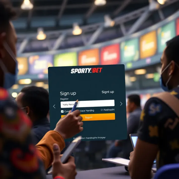 User navigating SportyBet platform on a laptop with live betting odds and score updates