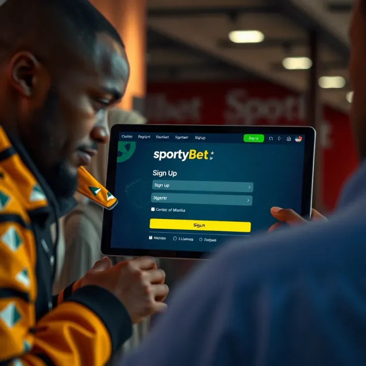 Dashboard view of SportyBet platform showing livs balance and betting options