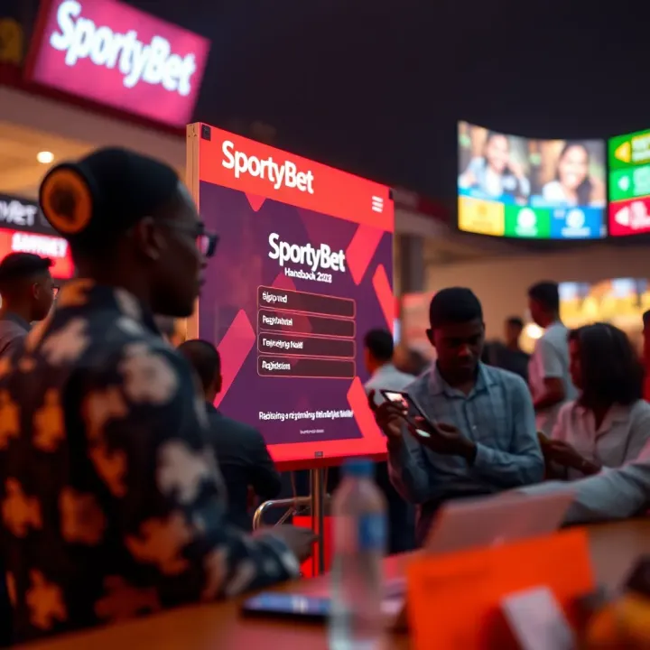 User interface display of the old SportyBet mobile app on a smartphone screen in Nigeria
